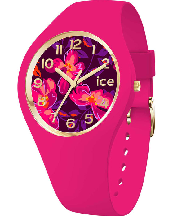 ICE WATCH Flower Fuchsia Silicone Strap (S+)