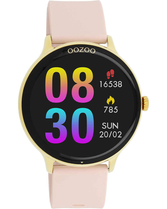 OOZOO Smartwatch Pink Silicone Strap
