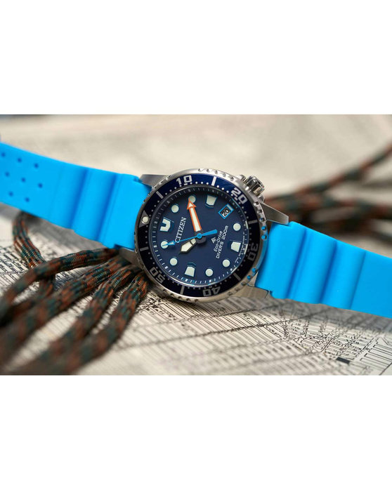 CITIZEN Promaster Eco-Drive Divers Light Blue Polyurethane Strap