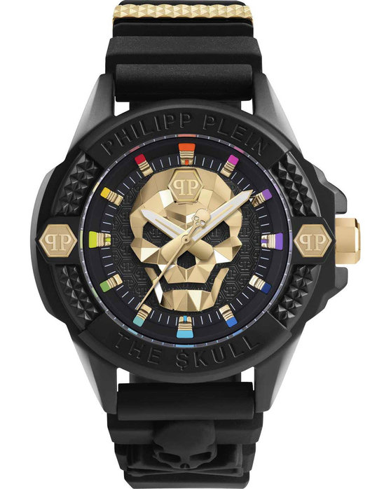 PHILIPP PLEIN The Skull Black Rubber Strap