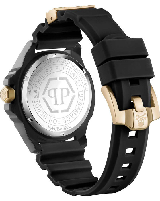 PHILIPP PLEIN The Skull Black Rubber Strap