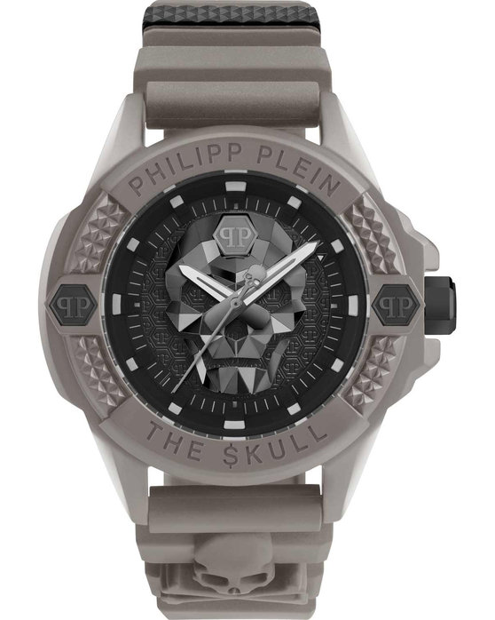 PHILIPP PLEIN The Skull Grey Rubber Strap