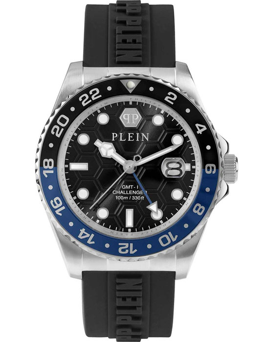 PHILIPP PLEIN GMT-I Challenger Black Rubber Strap