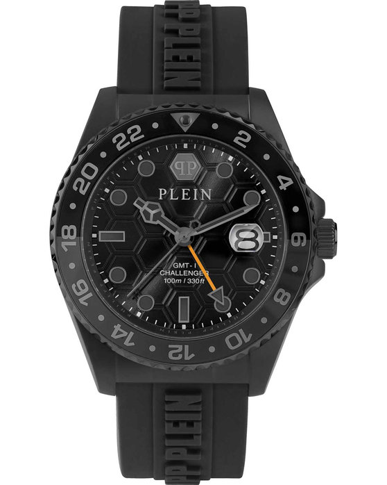 PHILIPP PLEIN GMT-I Challenger Black Rubber Strap