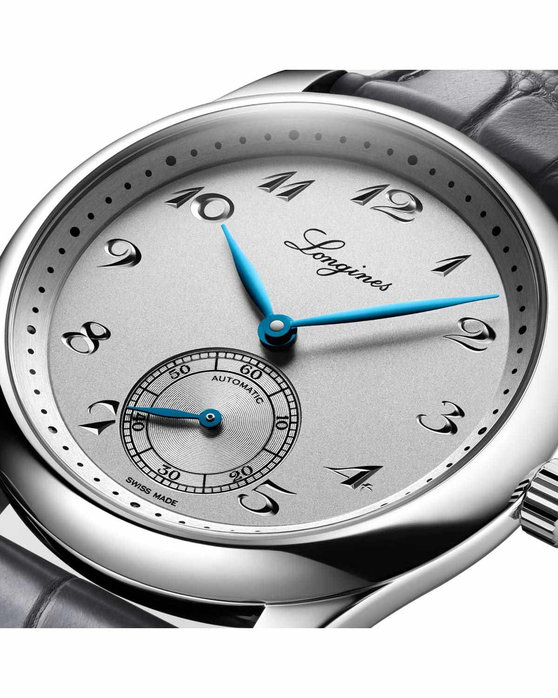 LONGINES The LONGINES Master Collection Automatic Grey Leather Strap