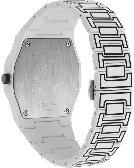 D1 MILANO Polycarbon 2D Two Tone Polycarbonate Bracelet