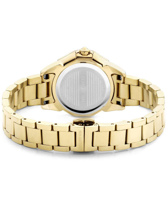 CERRUTI Jesina Crystals Gold Stainless Steel Bracelet