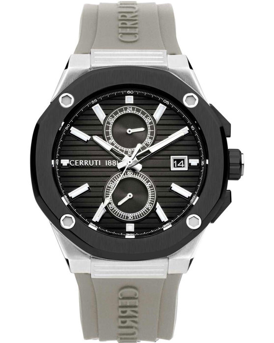 CERRUTI Razzuolo Chronograph Grey Silicone Strap