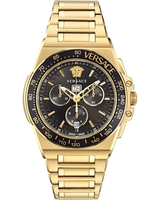 VERSACE Greca Extreme Chronograph Gold Stainless Steel Bracelet