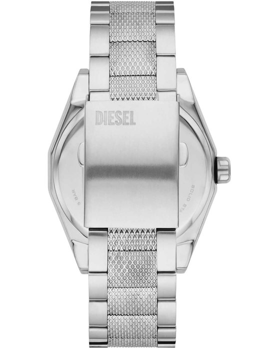 DIESEL Scraper Silver Stainless Steel Bracelet