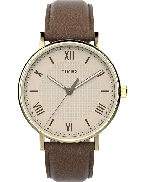 TIMEX Dress Southview Brown Leather Strap