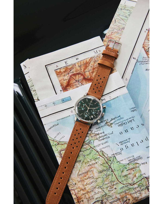 TIMEX Marlin Chronograph Brown Leather Strap