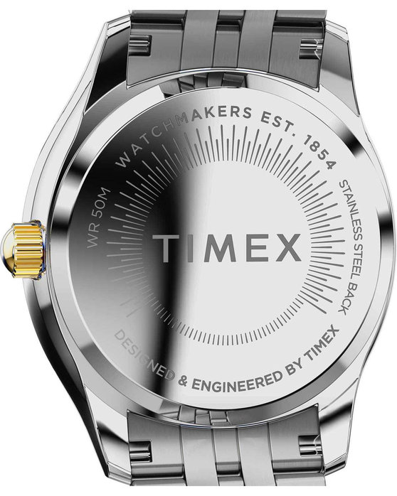 TIMEX Trend Ariana Crystals Two Tone Stainless Steel Bracelet