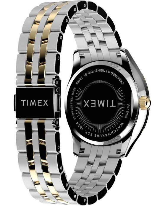 TIMEX Trend Ariana Crystals Two Tone Stainless Steel Bracelet