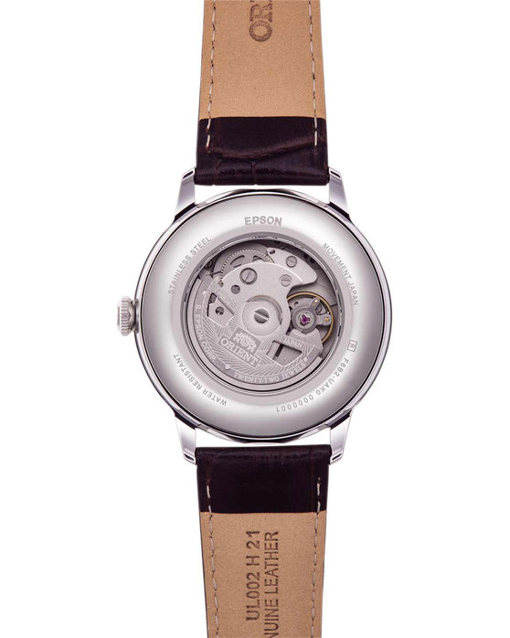 ORIENT Classic Sun and Moon Automatic Brown Leather Strap