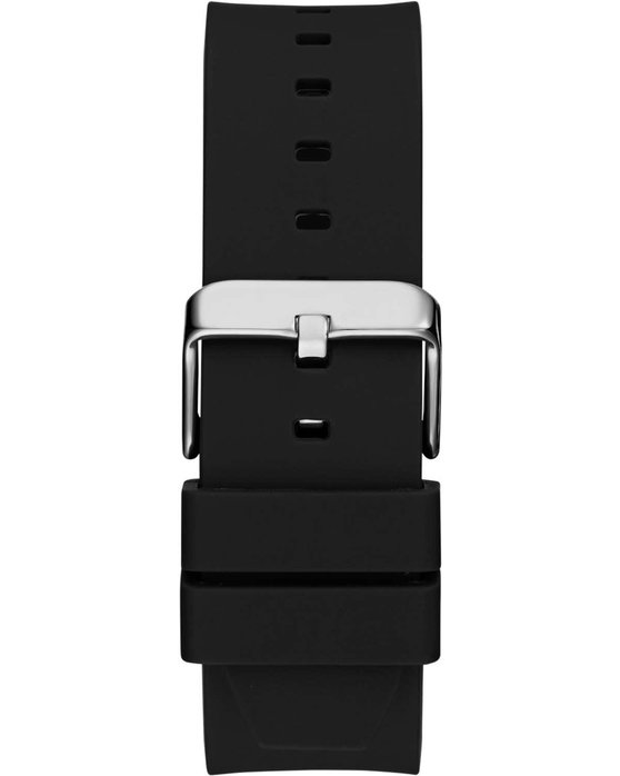 GUESS Jet Black Rubber Strap