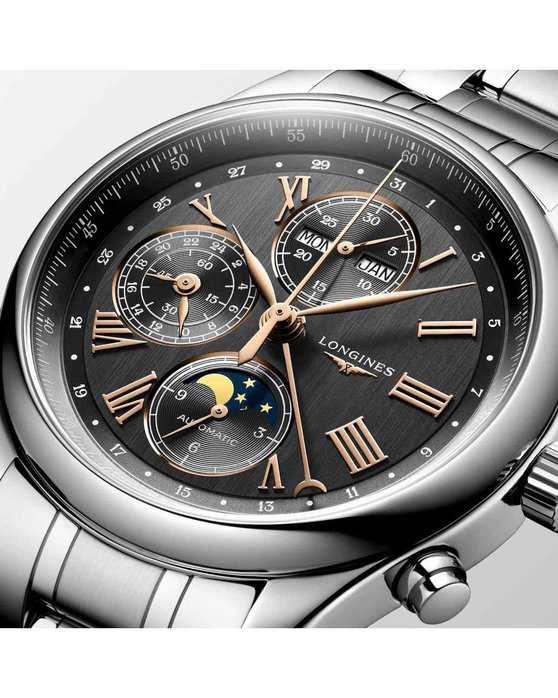 LONGINES The LONGINES Master Collection Automatic Chronograph Silver Stainless Steel Bracelet