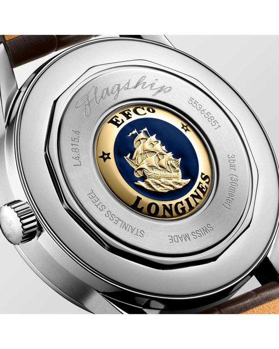 LONGINES Flagship Heritage Automatic Brown Leather Strap