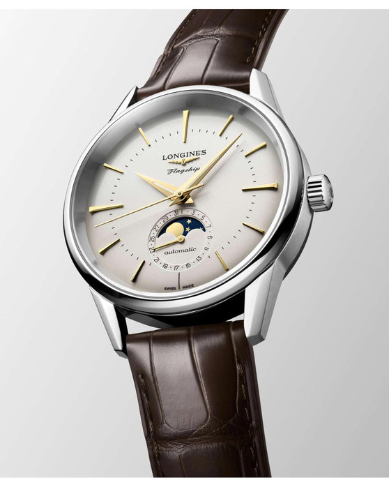 LONGINES Flagship Heritage Automatic Brown Leather Strap