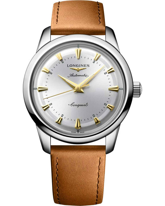 LONGINES Conquest Heritage Classic Automatic Brown Leather Strap