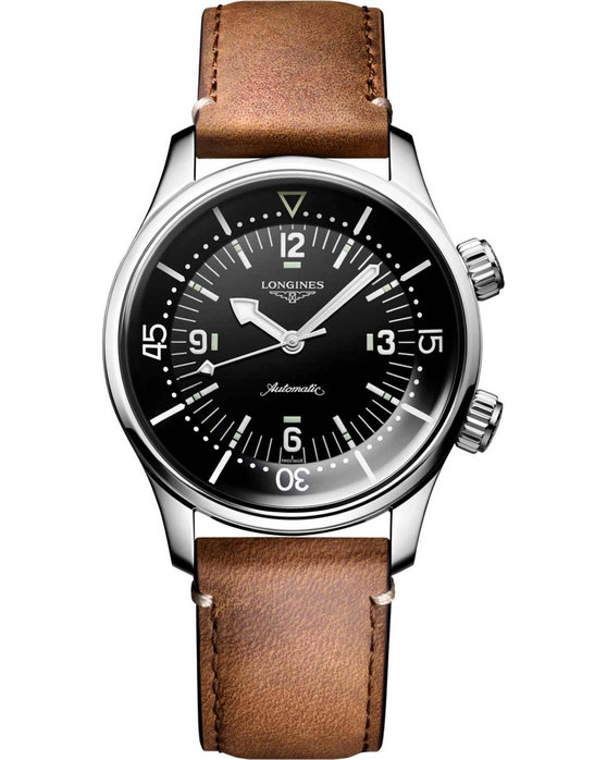 LONGINES Legend Diver COSC Automatic Brown Leather Strap