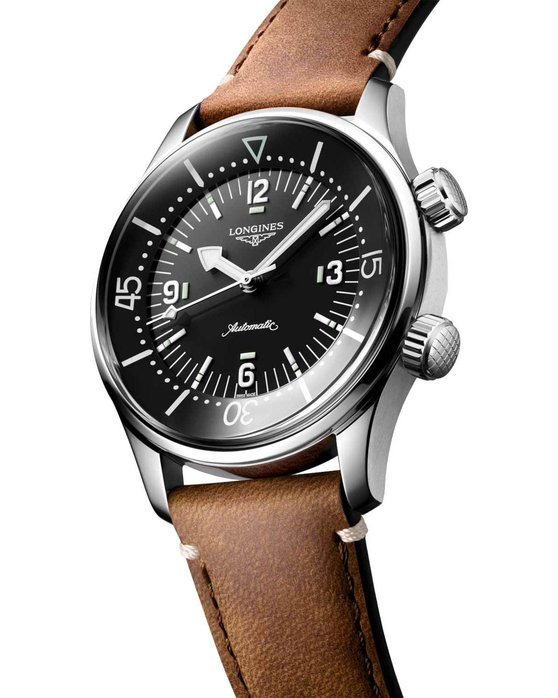 LONGINES Legend Diver COSC Automatic Brown Leather Strap