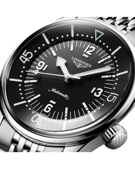 LONGINES Legend Diver COSC Automatic Silver Stainless Steel Bracelet