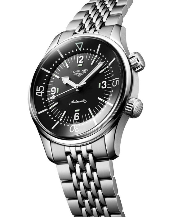 LONGINES Legend Diver COSC Automatic Silver Stainless Steel Bracelet