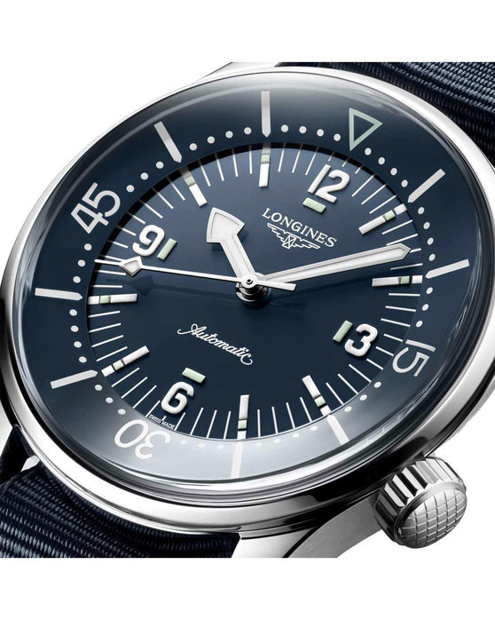 LONGINES Legend Diver COSC Automatic Blue Synthetic Strap