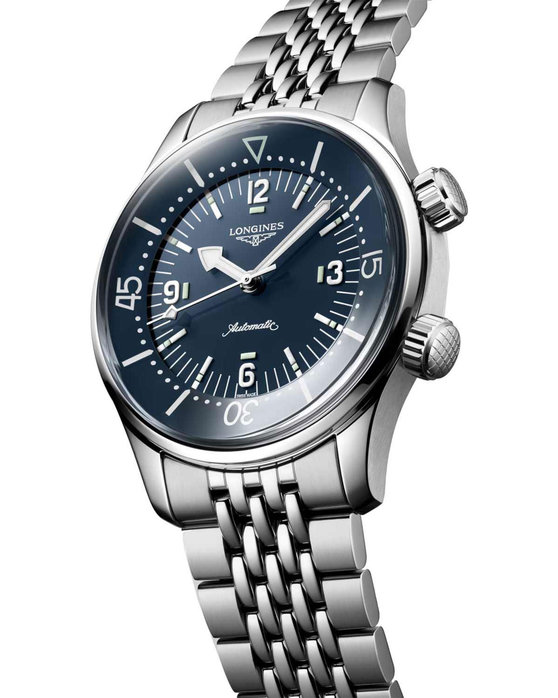 LONGINES Legend Diver COSC Automatic Silver Stainless Steel Bracelet