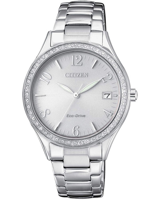 CITIZEN Eco-Drive Crystals Silver Stainless Steel Bracelet