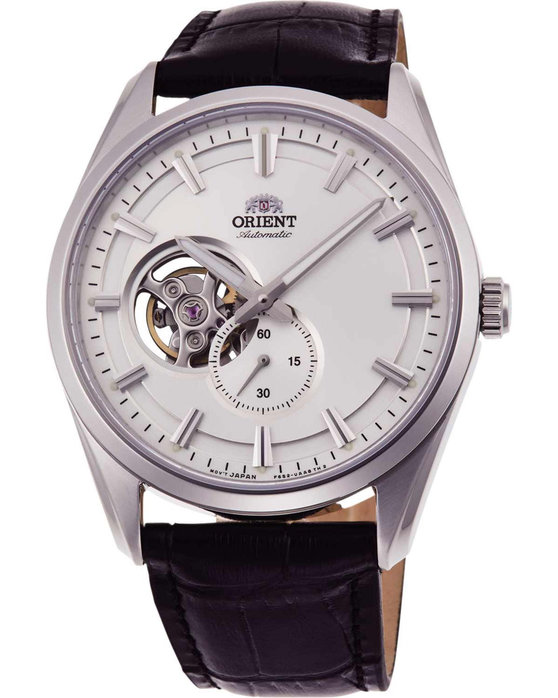 ORIENT Classic Semi Skeleton Automatic Black Leather Strap