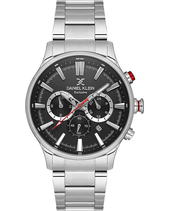 DANIEL KLEIN Exclusive Chronograph Silver Stainless Steel Bracelet