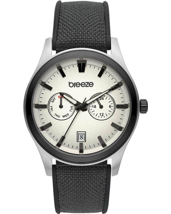 BREEZE Standout Black Combined Materials Strap