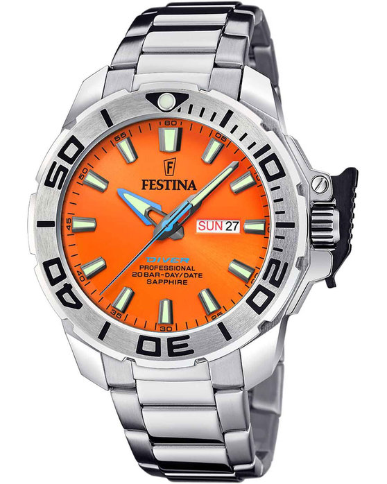 FESTINA Diver Silver Stainless Steel Bracelet