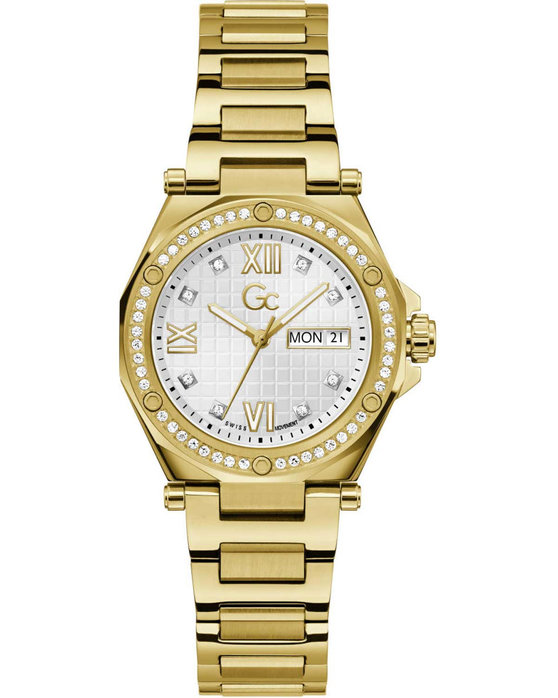 GUESS Collection Legacy Crystals Gold Stainless Steel Bracelet