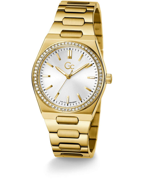 GUESS Collection Prodigy Crystals Gold Stainless Steel Bracelet