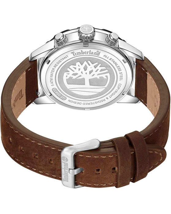 TIMBERLAND Kennebunk Chronograph Brown Leather Strap