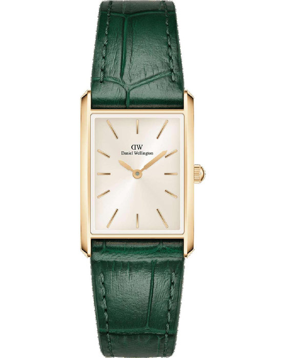 DANIEL WELLINGTON Bound Green Leather Strap