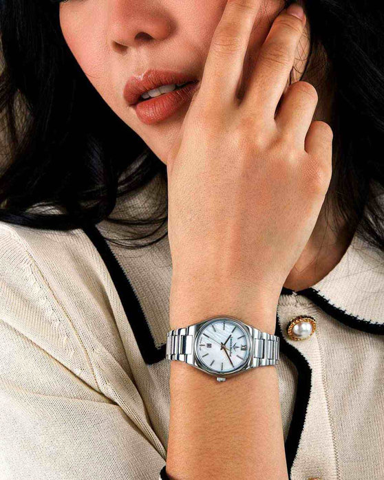 LUCIEN ROCHAT Iconic Diamonds Silver Stainless Steel Bracelet Gift Set