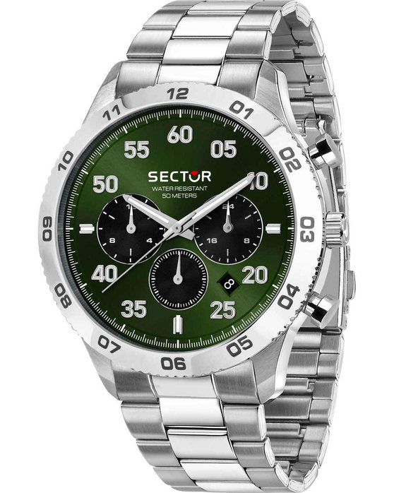 SECTOR 270 Chronograph Silver Stainless Steel Bracelet