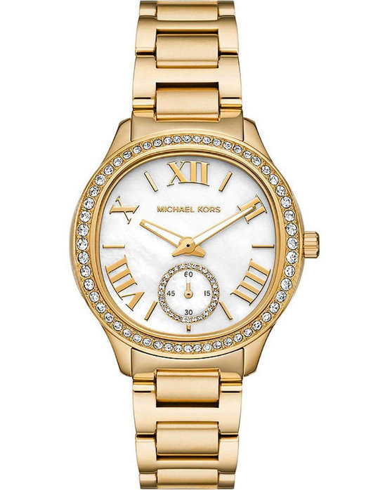 MICHAEL KORS Sage Crystals Gold Stainless Steel Bracelet