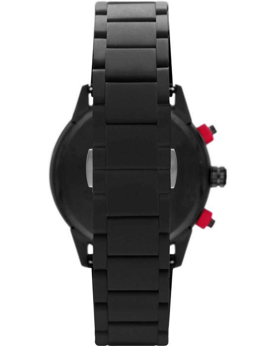 EMPORIO ARMANI Mario Chronograph Black Combined Materials Bracelet