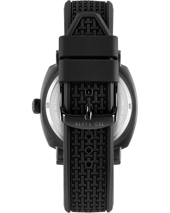 TED BAKER Caine Black Silicone Strap