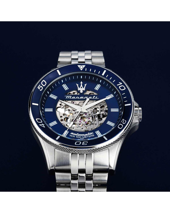 MASERATI Sfida Automatic Silver Stainless Steel Bracelet