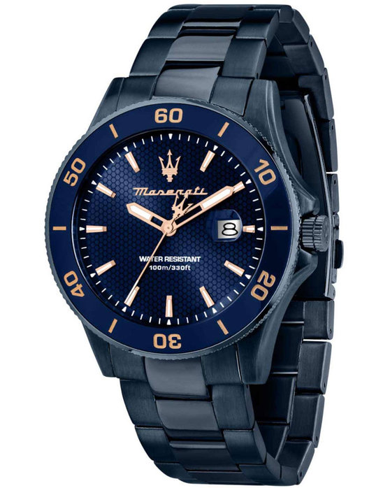 MASERATI Competizione Blue Stainless Steel Bracelet