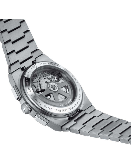 TISSOT T-Classic PRX Automatic Chronograph Silver Stainless Steel Bracelet