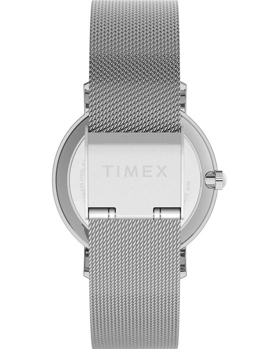 TIMEX Transcend Crystals Silver Stainless Steel Bracelet