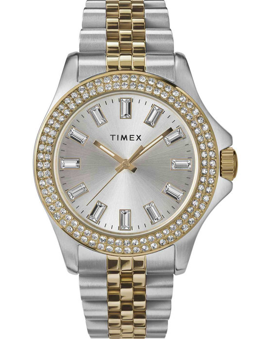 TIMEX Kaia Crystals Two Tone Stainless Steel Bracelet