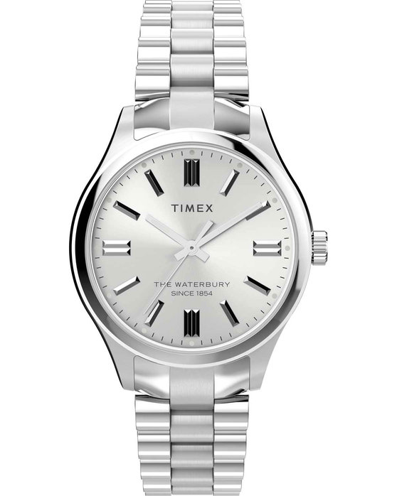 TIMEX Waterbury Traditional Silver Stainless Steel Bracelet